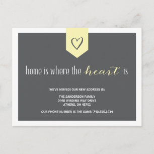 Carte Postale Faire-part Changement d'adresse personnalisé mignon