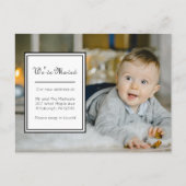 Carte Postale Faire-part Changement d'adresse Photo classique avec message (Devant)