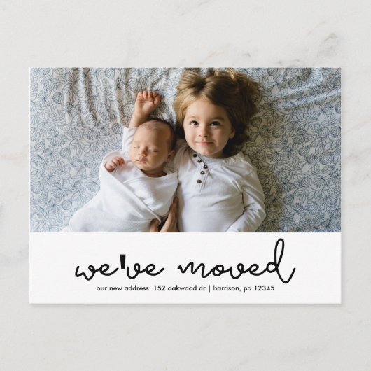 Carte Postale Faire-part Changement d'adresse Photo moderne (Devant)