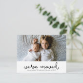 Carte Postale Faire-part Changement d'adresse Photo moderne (Debout devant)