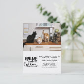 Carte Postale Faire-part Changement d'adresse que nous avons déplacé avec a (Debout devant)