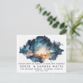 Carte Postale Faire-part changement d'adresse que nous avons déplacé faire- (Debout devant)