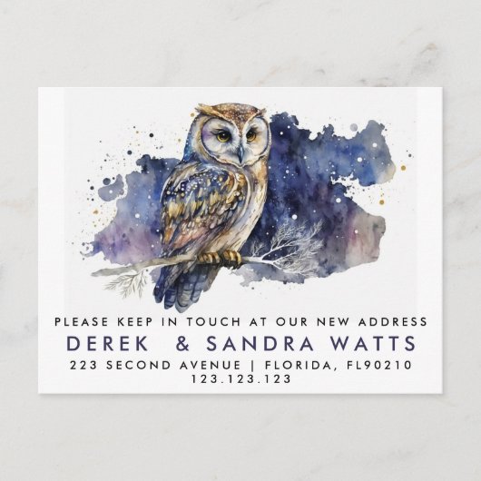 Carte Postale Faire-part changement d'adresse que nous avons déplacé faire- (Devant)