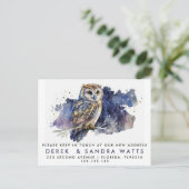 Carte Postale Faire-part changement d'adresse que nous avons déplacé faire- (Debout devant)