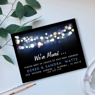 Carte Postale Faire-part Changement d'adresse que nous avons déplacé les lu