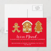 Carte Postale Faire-part Changement d'adresse que nous avons déplacé maison (Devant / Derrière)