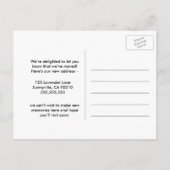 Carte Postale Faire-part Changement d'adresse que nous avons déplacé maison (Dos)
