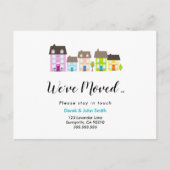 Carte Postale Faire-part Changement d'adresse que nous avons déplacé maison (Devant)