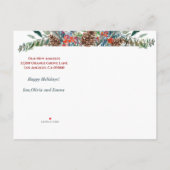 Carte Postale Faire-part Changement d'adresse que nous avons déplacé vacanc (Dos)