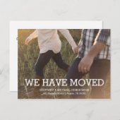 Carte Postale Faire-part Changement d'adresse rustique Photo (Devant / Derrière)
