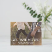 Carte Postale Faire-part Changement d'adresse rustique Photo (Debout devant)