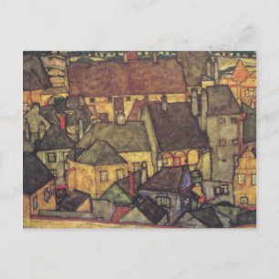 Carte Postale Faire-part Changement d'adresse - Schiele Yellow CI, 1914