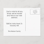 Carte Postale Faire-part Changement d'adresse Sunny House (Dos)
