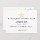 Carte Postale Faire-part Changement de date - Alison (Devant / Derrière)