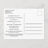 Carte Postale Faire-part Changement de date de mariage Report des plans Noi (Dos)