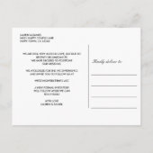 Carte Postale Faire-part Changement de date d'écriture en strass rose marbr (Dos)