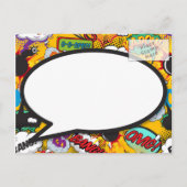 Carte Postale Faire-part Changement de date Fun reporté livre de BD moderne (Dos)