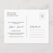 Carte Postale Faire-part Changement de plan Disancing social Enregistrer la (Dos)