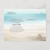 Carte Postale Faire-part Changement De Plan Mariage Report Plage D'Été (Dos)