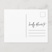 Carte Postale Faire-part Changement de plans Mariage Enregistrer la date (Dos)