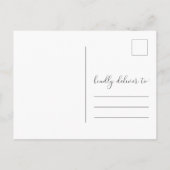 Carte Postale Faire-part Changement de plans Report de mariage (Dos)