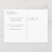 Carte Postale Faire-part Changement de Plans | Report de mariage avec toute (Dos)