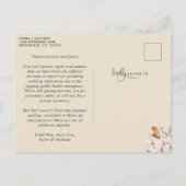 Carte Postale Faire-part Changement de programme, mariage terreux et beige (Dos)