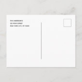 Carte Postale Faire-part Changer la date de l'eucalyptus verdure reportée (Dos)