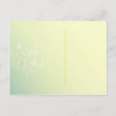 Carte Postale Faire-part Chanson de Dandelions Mariage Enregistrer la date (Dos)