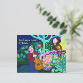 Carte Postale Faire-part Chante-moi une chanson d'amour (Debout devant)