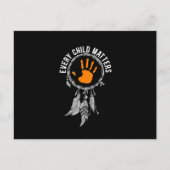 Carte Postale Faire-part Chaque enfant compte Orange Day (Devant)