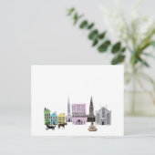 Carte Postale Faire-part Charleston City Skyline oeuvre d'art (Debout devant)