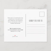 Carte Postale Faire-part Charleston Moderne Deco | Changement d'adresse (Dos)