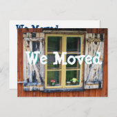 Carte Postale Faire-part Charmant chalet Nous avons déménagé Changement de (Devant / Derrière)