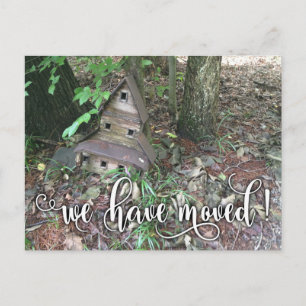 Carte Postale Faire-part Charmante vieille maison d'oiseaux Photo "Nous avo