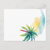 Carte Postale Faire-part chasse aux trésors sur la plage (Dos)