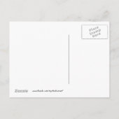 Carte Postale Faire-part Chat/Chaton Drôle Personnalisable en Déplacement (Dos)