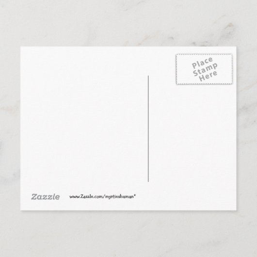 Carte Postale Faire-part Chat/Chaton Drôle Personnalisable en Déplacement (Dos)