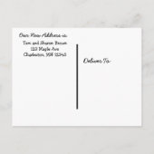 Carte Postale Faire-part Chat dans une boîte "We're Moving" Nouvelle adress (Dos)