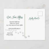 Carte Postale Faire-part Chat Scottish Fold Cozy Nouvelle Adresse de la Mai (Dos)