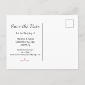 Carte Postale Faire-part Chats branchés dessin mariage Enregistrer la date  (Dos)