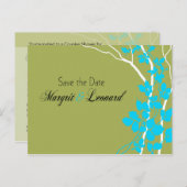 Carte Postale Faire-part Cherry Blossom Bella Enregistrer la date (Devant / Derrière)