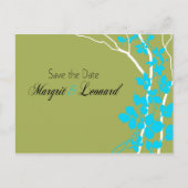 Carte Postale Faire-part Cherry Blossom Bella Enregistrer la date (Devant)