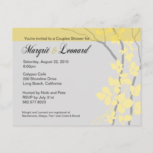 Carte Postale Faire-part Cherry Blossom Bella Enregistrer la date (Dos)