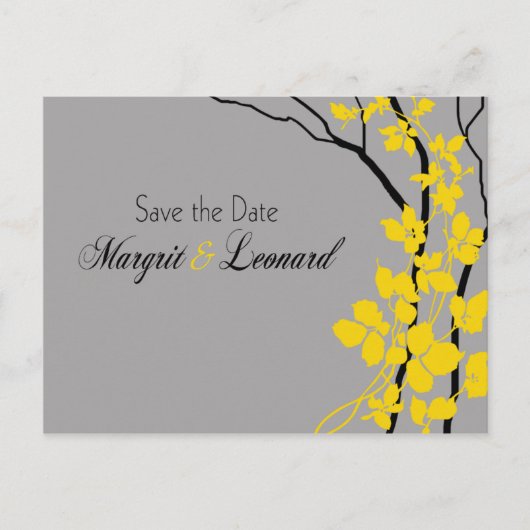 Carte Postale Faire-part Cherry Blossom Bella Enregistrer la date (Devant)