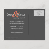 Carte Postale Faire-part Cherry Blossom Bella Save the Date Photo (Dos)