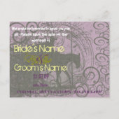 Carte Postale Faire-part Cheval de l'Ouest avec des perles Enregistrer la d (Dos)