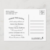Carte Postale Faire-part Chic Moderne Luxe Mariage Collection - Roses rouge (Dos)