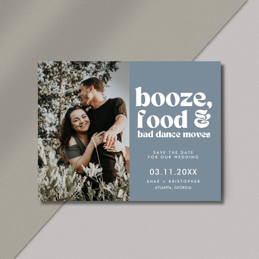 Carte Postale Faire-part Chic Photo de Mariage Save the Date