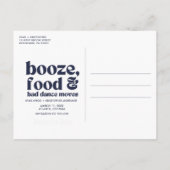 Carte Postale Faire-part Chic Photo de Mariage Save the Date (Dos)